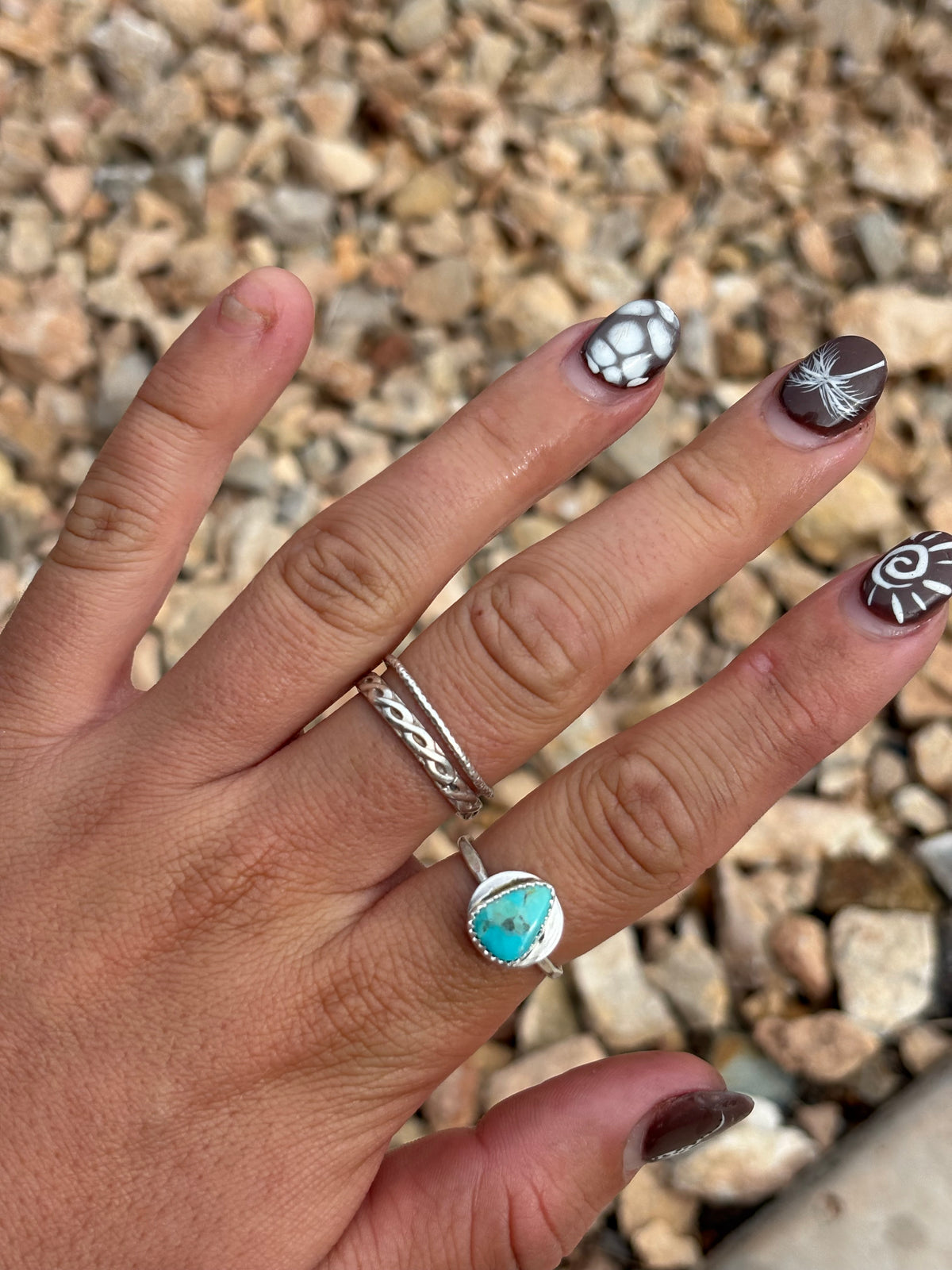 Turquoise Teardrop Ring