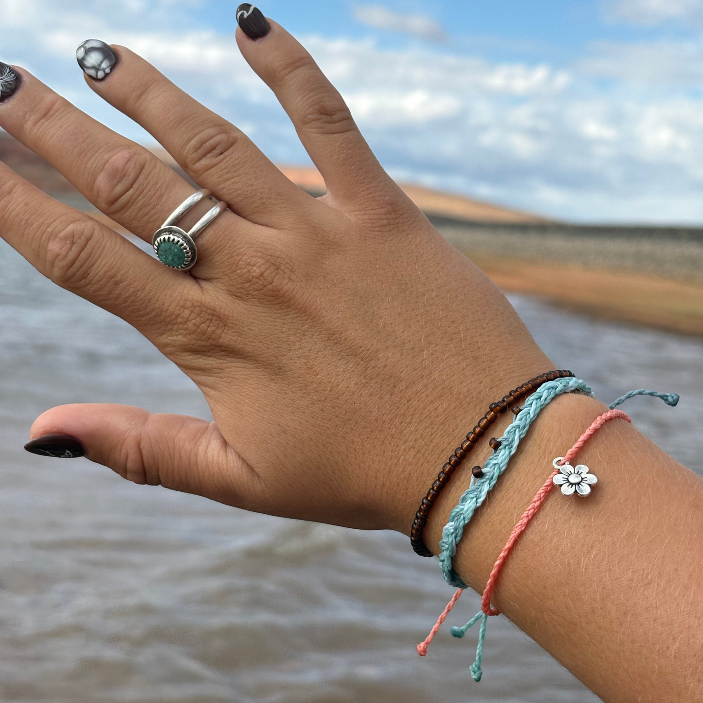 Ocean Flower Bracelet Set
