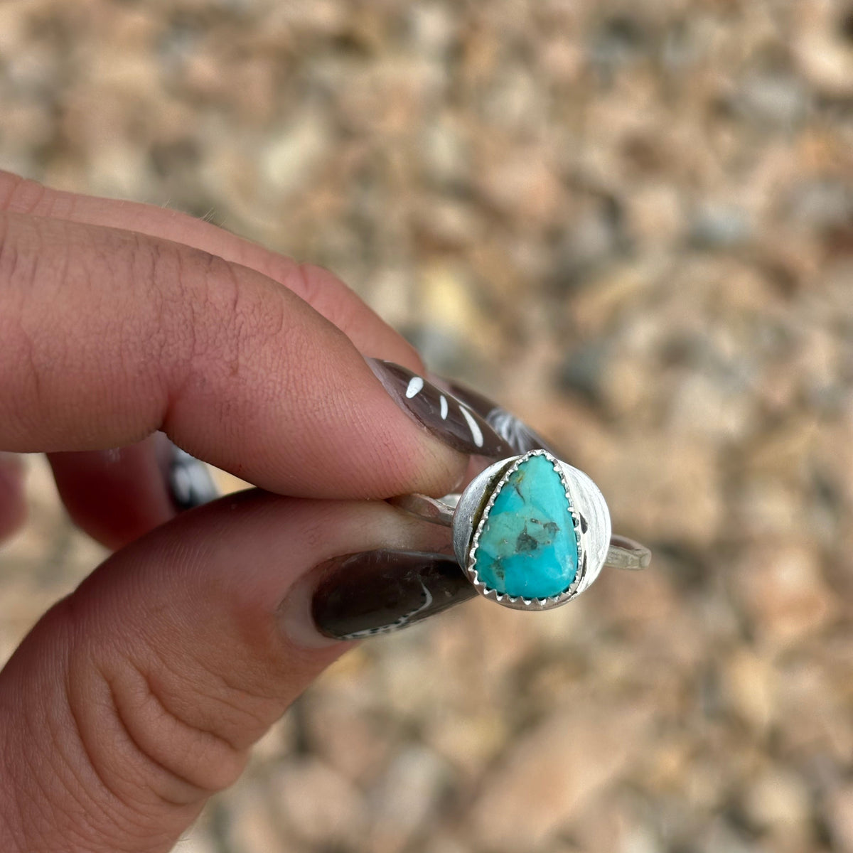 Turquoise Teardrop Ring