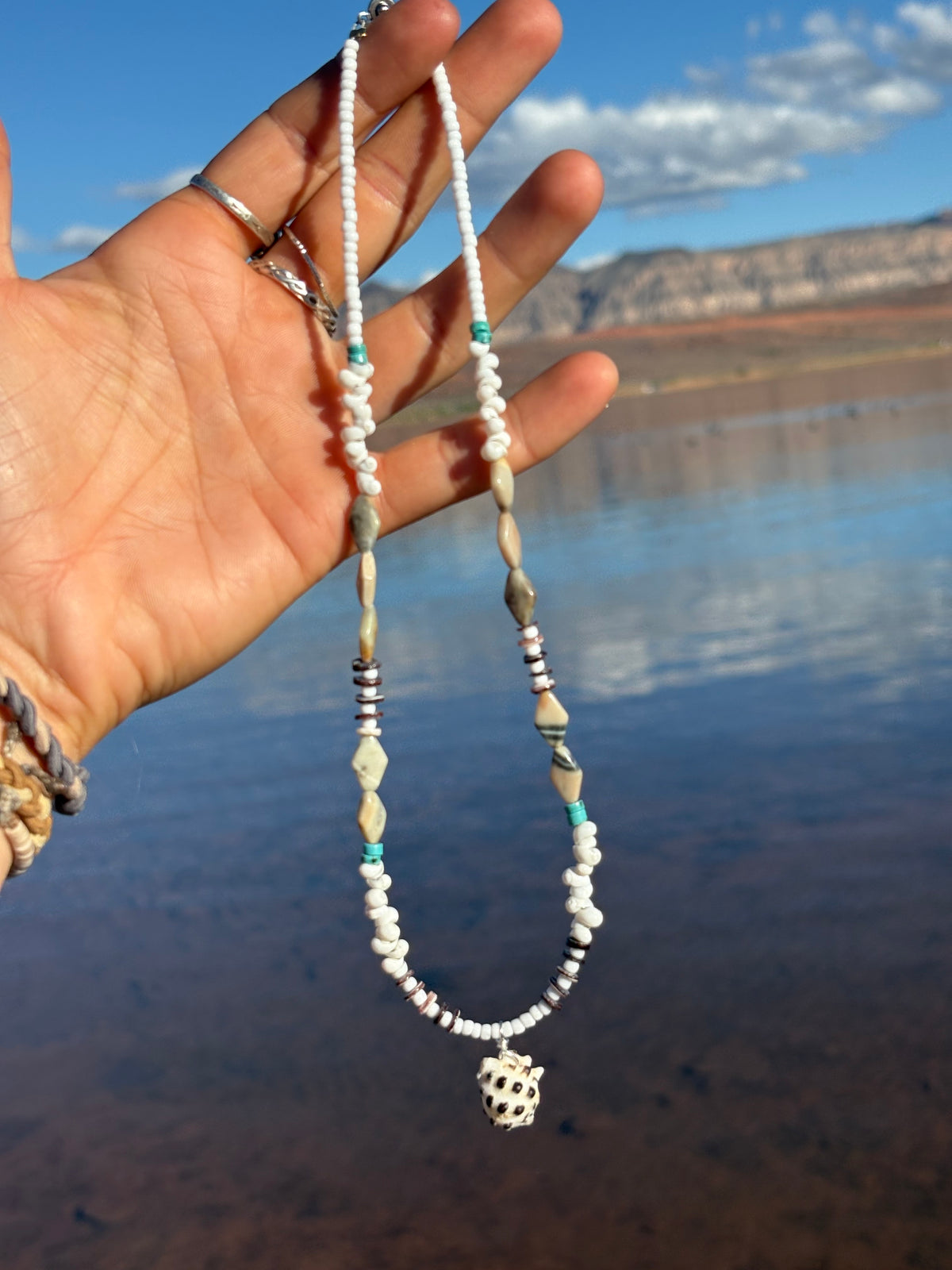 White Hawaiian Shell Necklace